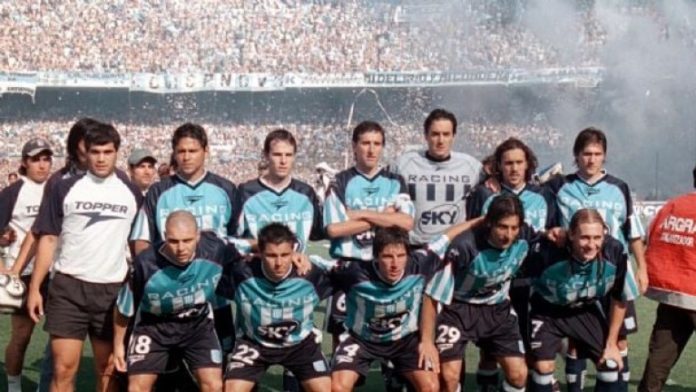 Racing campeón 2001.