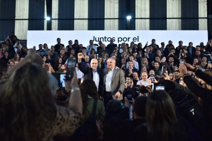 Una de las fórmulas presidenciales de Juntos por el Cambio: Horacio Rodríguez Larreta y Gerardo Morales