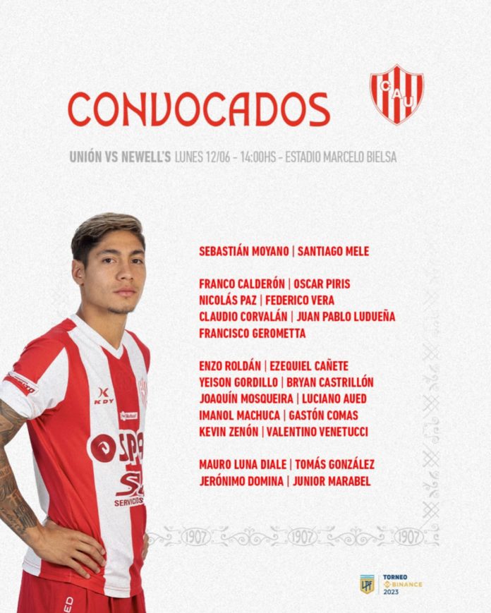 ⚽ Los jugadores concentrados de #Unión para visitar a @Newells por la #Fecha20 del #TorneoBinance 2023 🏆